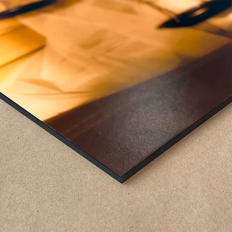 Mounted Luster Print on Black Foamcore Board