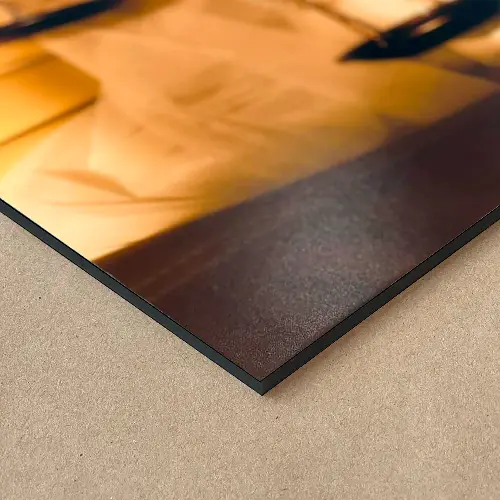 Mounted Luster Print on Black Foamcore Board