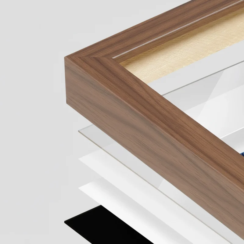 Sleek Walnut Frame